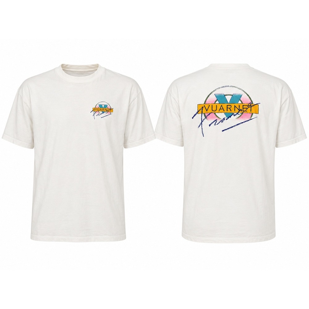 Vintage 90s Vuarnet France T Shirt Mens XL White Delta Single Stitch Graphic Tee - Picture 1 of 10